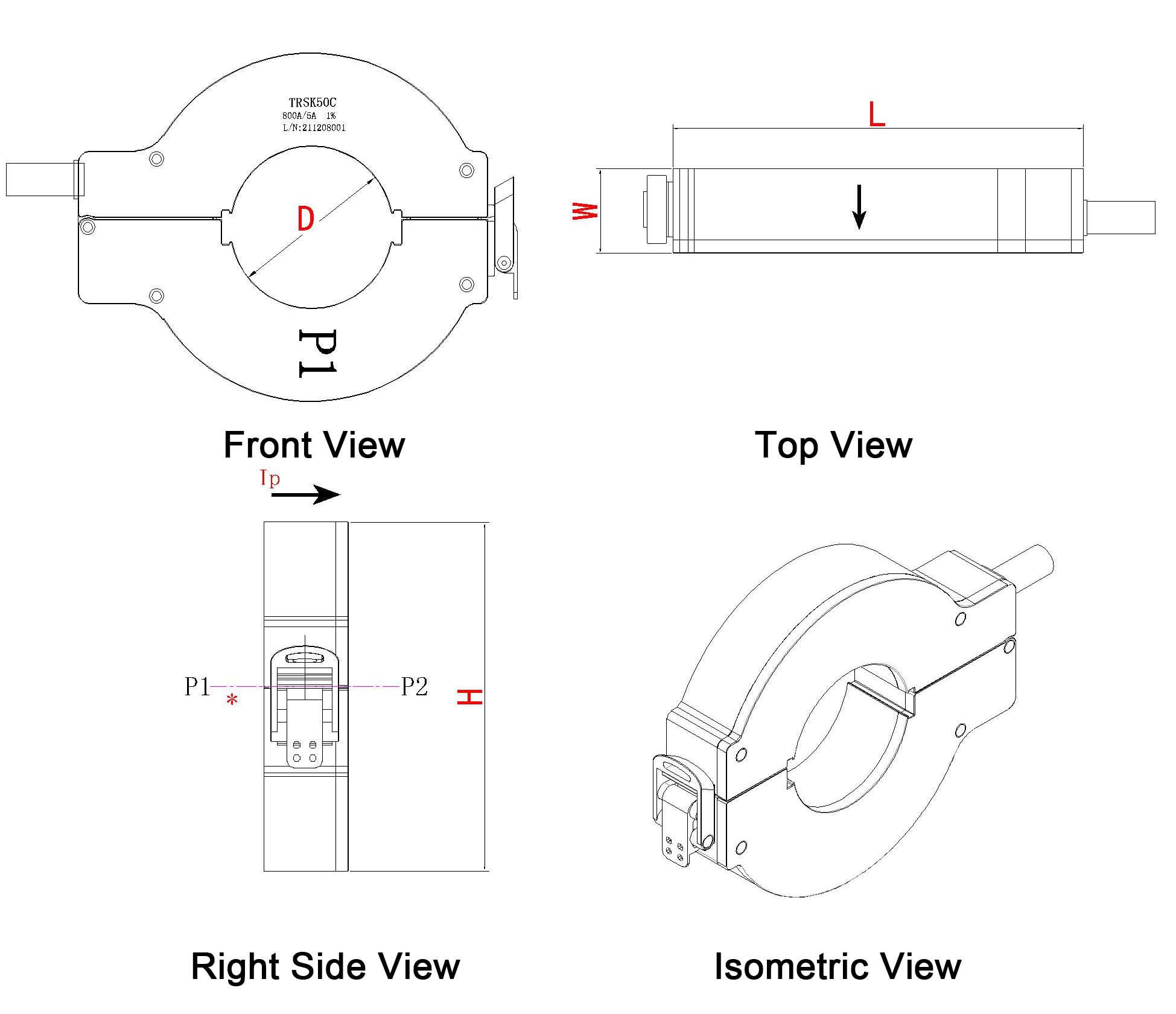 SplitCore Current Transformer Current Transformer
