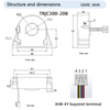 High precision current sensors for measurement TRJC100-20B