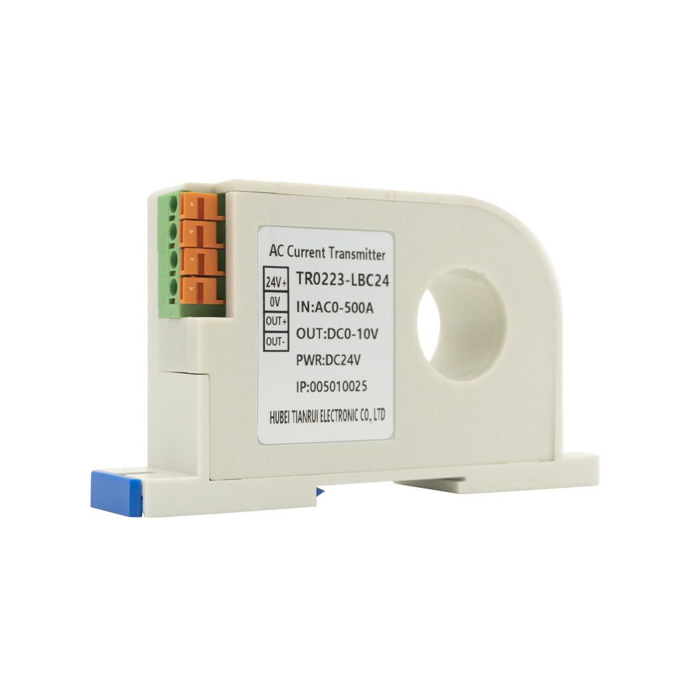 தற்போதைய மின்மாற்றி TR0223-LBC24 தற்போதைய டிரான்ஸ்மிட்டர் ஹால் எஃபெக்ட் சென்சார் AC 0-15A/DC 0-10V