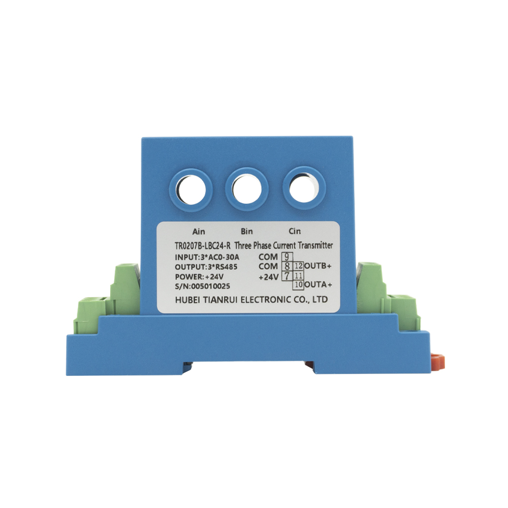 AC Current Transducer Three-Phase Input AC 0~30A Output RS485 Current Sensor for Motor Control Centers