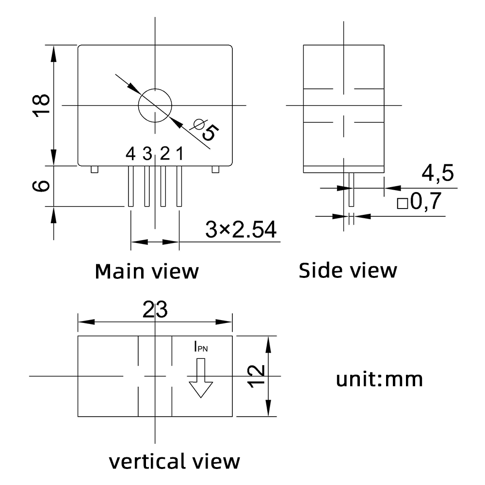 Direct measurement high-precision AC/DC Hall sensor