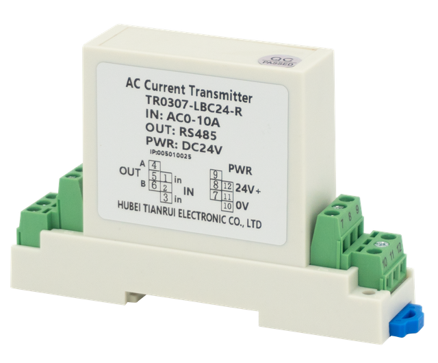 Претварач струје Претварач наизменичне струје ТР0307-ЛБЦ24-Р Улаз предајника струје АЦ 0-10А Излаз РС484 Сензор струје 