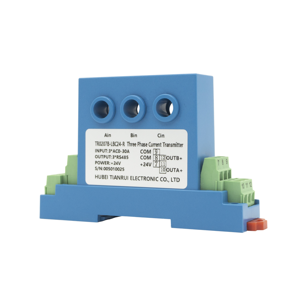 AC Current Transducer Three-Phase Input AC 0~30A Output RS485 Current Sensor for Motor Control Centers