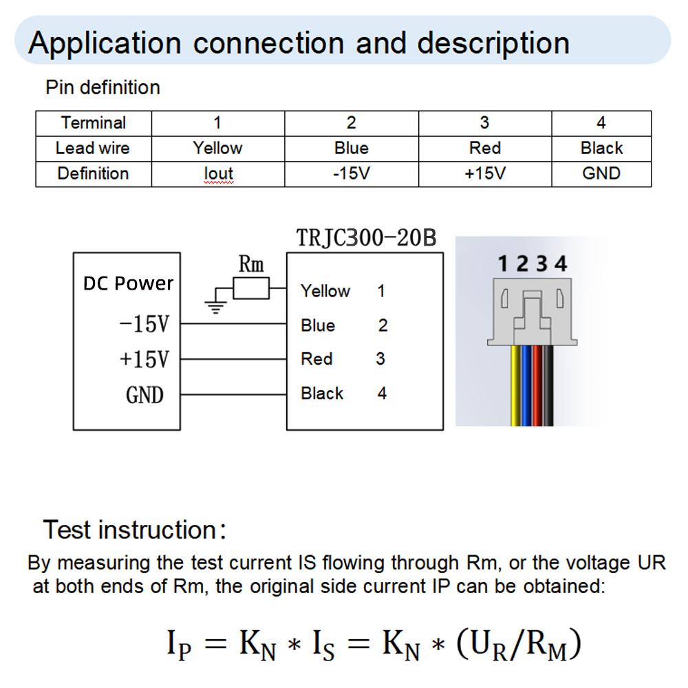 High precision current sensors for measurement TRJC100-20B