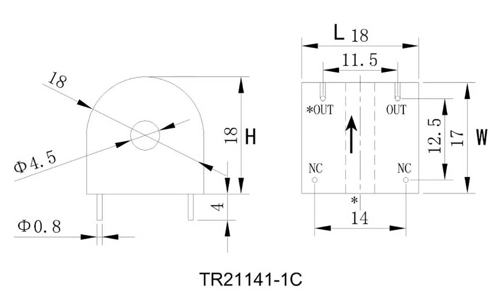 TR21141 Miniature Current Transformer