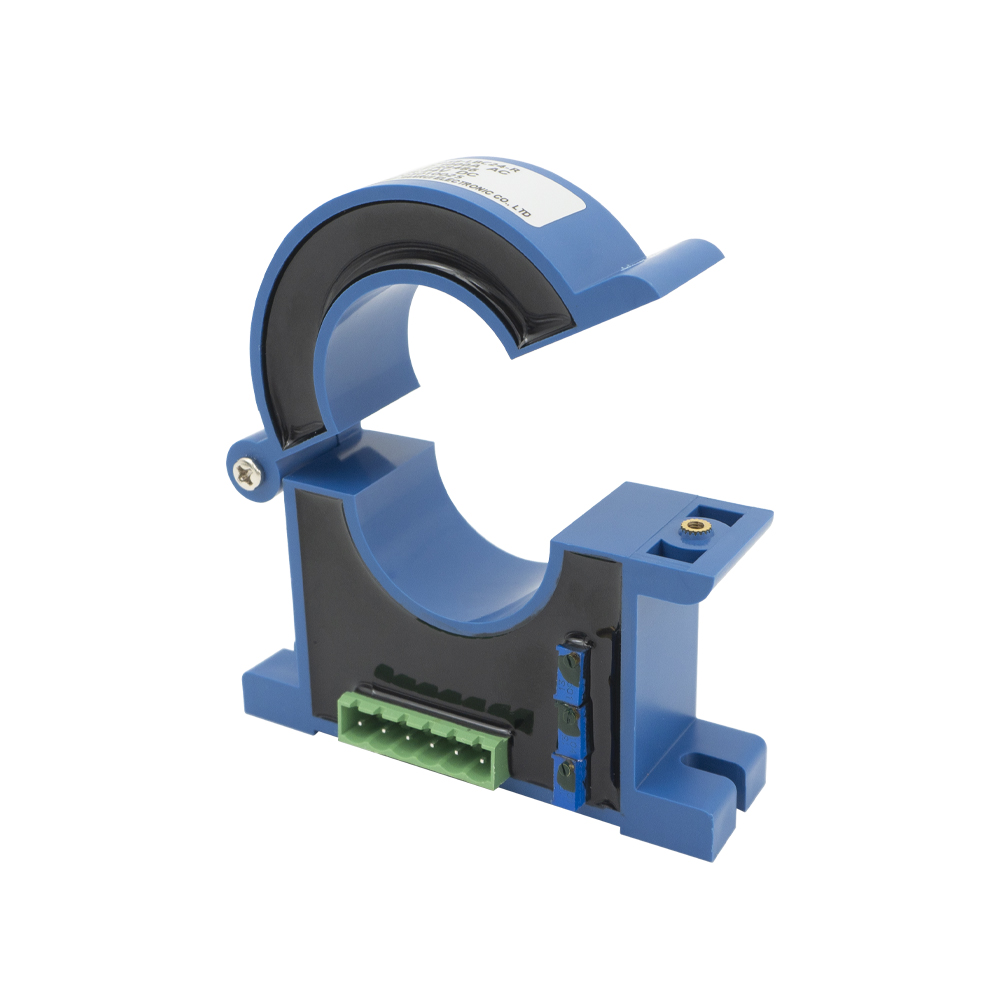 Split Core AC Current Transducer TR0258-LBC24-R Current Transmitter Input AC 0~1000A Output RS485 Aperture 38mm Current Sensor 